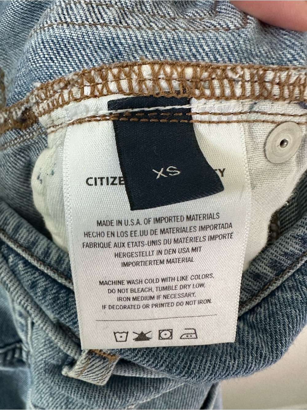 CITIZENS OF HUMANITY Mallory Overalls Denim Blue SZ XS - Picture 7 of 8